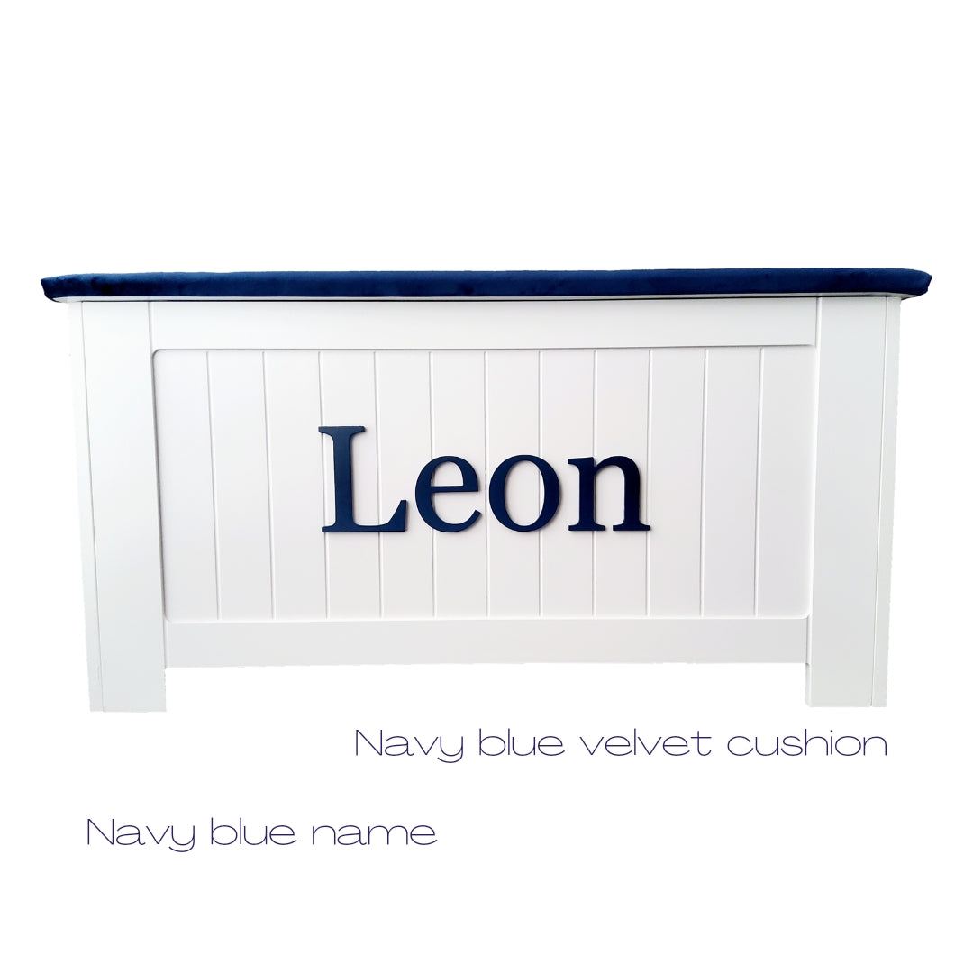 92cm Toy Box Cushion Lid – Personalised Kids Toy Boxes