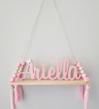 Hanging Wall Shelf Including Custom Name