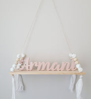 Hanging Wall Shelf Including Custom Name