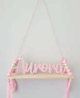 Hanging Wall Shelf Including Custom Name