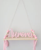 Hanging Wall Shelf Including Custom Name