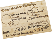 Dear Easter Bunny Serving Board
