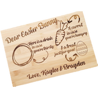 Dear Easter Bunny Serving Board